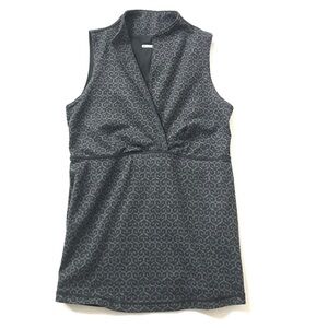lululemon athletica Dark Gray Patterned Sleeveless Tank